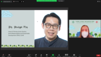 講座講者之一香港中文大學社會責任及可持續發展處氣候行動組主管馬興闓博士